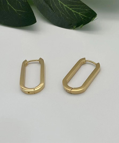 blackdia ocean(ブラックダイヤオーシャン)の「blackdia ocean オーバル フープピアス(ピアス(両耳用)・レディース・シルバー/ゴールド・FREE)」の10枚目の写真