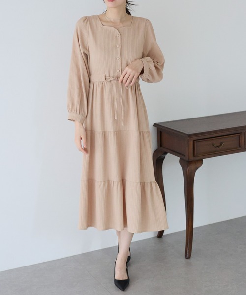 ハートネックティアードワンピース（ワンピース）｜BLUEEAST（ブルー