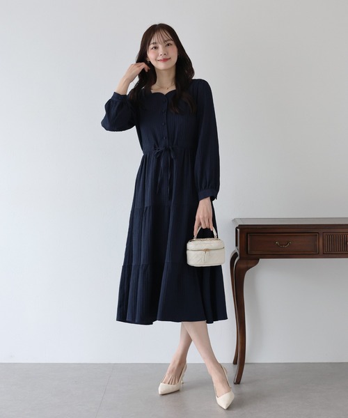 ハートネックティアードワンピース（ワンピース）｜BLUEEAST（ブルー