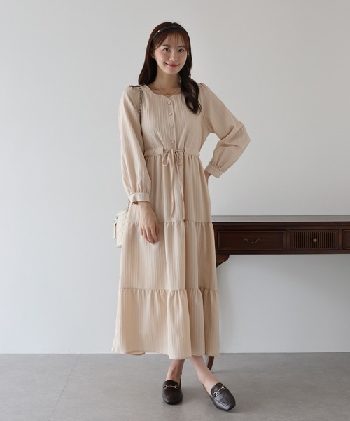 ハートネックティアードワンピース（ワンピース）｜BLUEEAST（ブルー