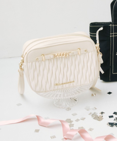 JILL by JILL STUART（ジルバイジルスチュアート）の「パフィーポシェット（ショルダーバッグ・レディース・ブラック/ホワイト/ベージュ・FREE）」の18枚目の写真