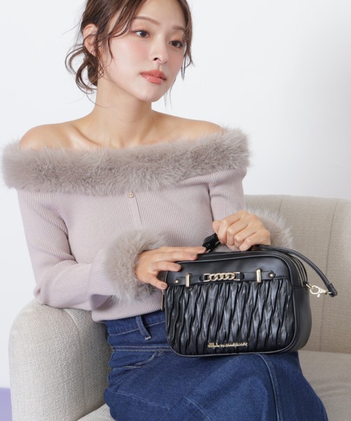 JILL by JILL STUART（ジルバイジルスチュアート）の「パフィーポシェット（ショルダーバッグ・レディース・ブラック/ホワイト/ベージュ・FREE）」の20枚目の写真