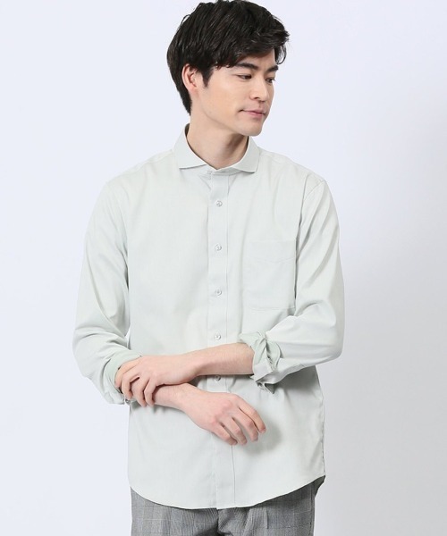 【ストレッチ】タカキュー ストレッチ ソラーロ カッタウェイ長袖シャツ（シャツ/ブラウス）｜TAKA-Q（タカキュー）