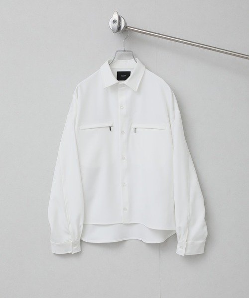 roku ビーズシャツジャケット ホワイト ELLUV（エルブ）の「【ELLUV/エルヴ】ドレープクロス ジップ