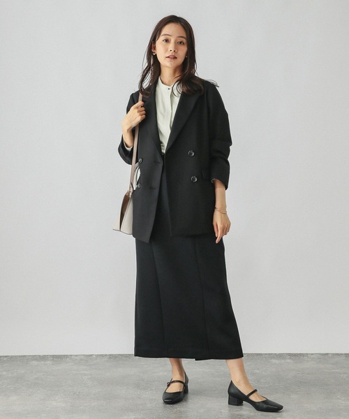 GLOBAL WORK（グローバルワーク）の「ライトクッションIラインスカート/147681（スカート・レディース・ブラック/グレイッシュベージュ/杢グレー・MEDIUM/LARGE）」の10枚目の写真