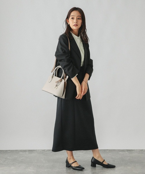 GLOBAL WORK（グローバルワーク）の「ライトクッションIラインスカート/147681（スカート・レディース・ブラック/グレイッシュベージュ/杢グレー・MEDIUM/LARGE）」の11枚目の写真