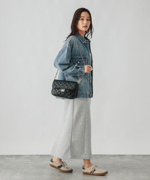 GLOBAL WORK（グローバルワーク）の「ライトクッションIラインスカート/147681（スカート・レディース・ブラック/グレイッシュベージュ/杢グレー・MEDIUM/LARGE）」の15枚目の写真