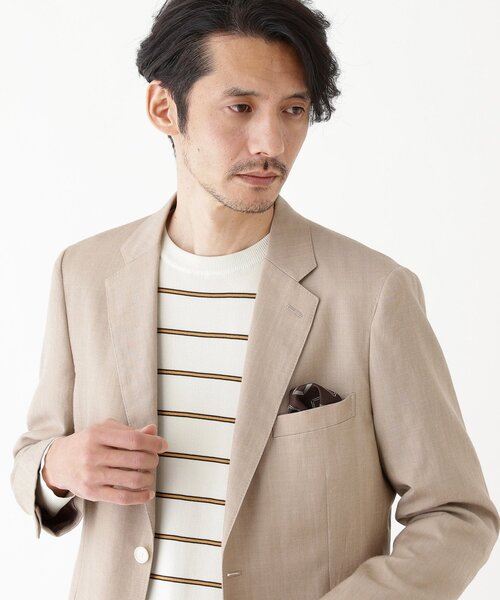 TAKEO KIKUCHI(タケオキクチ)の「【THE FLAGSHIP】ボーダー プルオーバー ニット(ニット/セーター・メンズ・アイボリー系2/ライトオレンジ系1・02/03/04)」の15枚目の写真