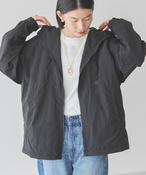 AMERICAN HOLIC（アメリカンホリック）の「撥水加工フィールドブルゾン（ナイロンジャケット・レディース・キャメル/ブラック・L/M）」の18枚目の写真