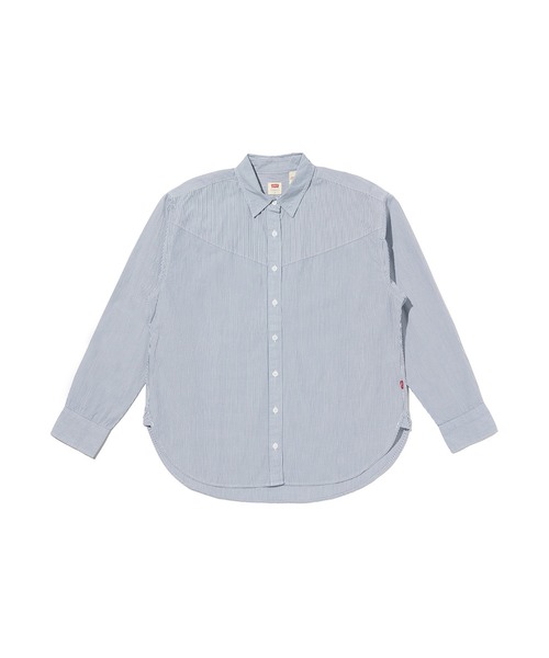 Levi's ストライプシャツ OLD Levi's 90s リーバイス 日本製 長袖 ストライプ シャツ L