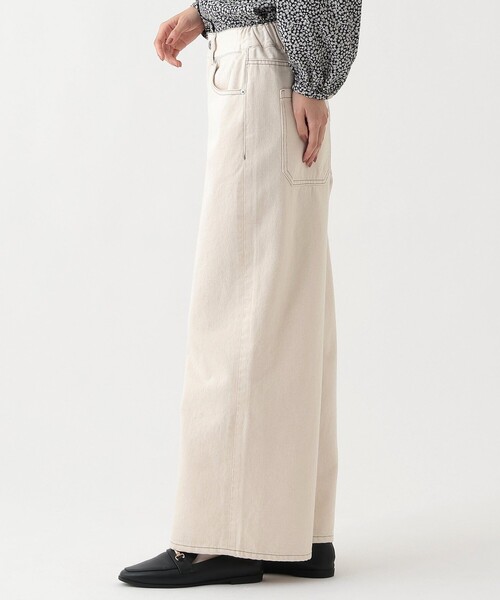 Afternoon Tea（アフタヌーンティー）の「ツイルワイドパンツ（その他パンツ・レディース・アイボリー・MEDIUM）」の3枚目の写真