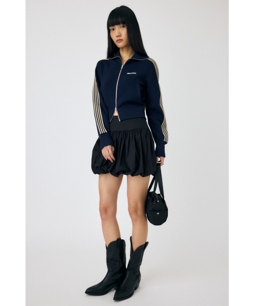 MOUSSY（マウジー）の「KNIT トラックジャケット（その他アウター・レディース・オフホワイト/ネイビー/ライトブルー・FREE）」の12枚目の写真