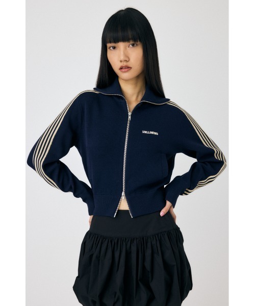 MOUSSY（マウジー）の「KNIT トラックジャケット（その他アウター・レディース・オフホワイト/ネイビー/ライトブルー・FREE）」の15枚目の写真