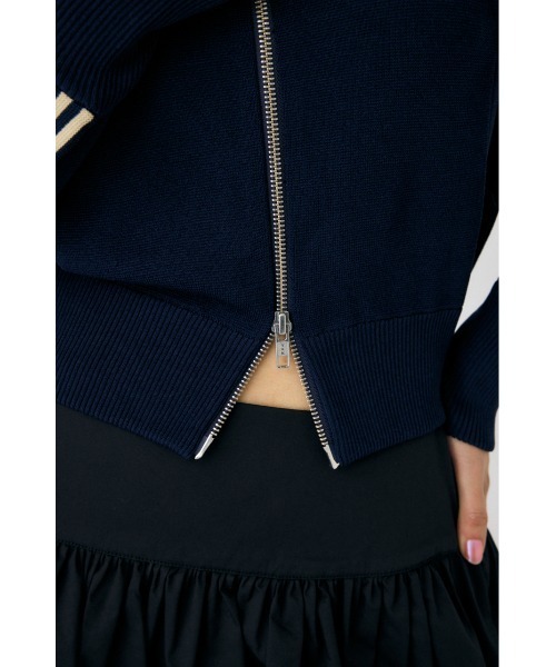 MOUSSY（マウジー）の「KNIT トラックジャケット（その他アウター・レディース・オフホワイト/ネイビー/ライトブルー・FREE）」の21枚目の写真