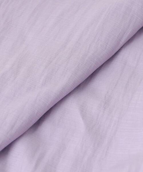 le.coeur blanc（ルクールブラン）の「《手洗い可能》ドロストシアーシャツブルゾン（シャツ/ブラウス・レディース・グリーン/パープル/オフホワイト/ブラック・38）」の6枚目の写真