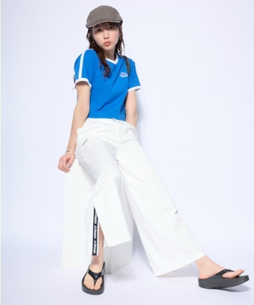 Kappa（カッパ）の「チノワイドパンツ（その他パンツ・レディース・オフホワイト/ブラック・SMALL/MEDIUM/LARGE）」の5枚目の写真