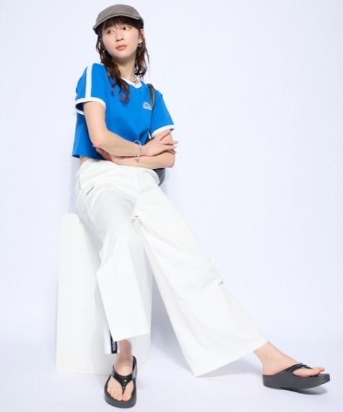Kappa（カッパ）の「チノワイドパンツ（その他パンツ・レディース・オフホワイト/ブラック・SMALL/MEDIUM/LARGE）」の6枚目の写真