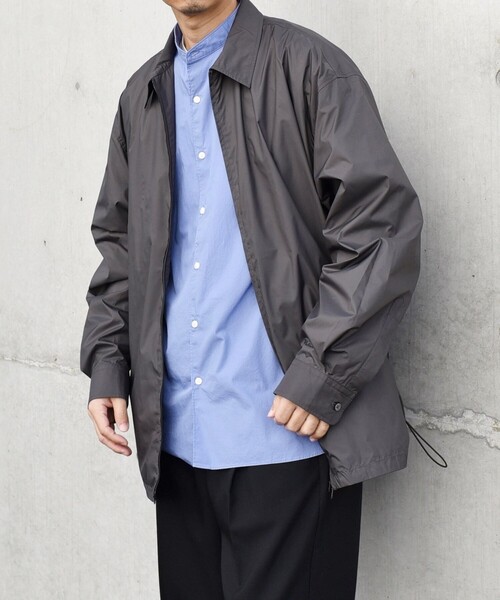 SHIPS any(シップス エニィ)の「SHIPS any:〈撥水加工〉DICROS スピンドル ジップ シャツ(セットアップ対応)◇(シャツ/ブラウス・メンズ・ナチュラル/ダークグレー/ブラック・LARGE/MEDIUM)」の13枚目の写真