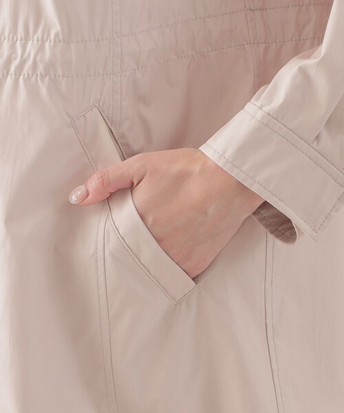 TRANS WORK（トランスワーク）の「【L】【花粉対策】【はっ水】【ウォッシャブル】アンチポランスプリングコート（ステンカラーコート・レディース・ベージュ/ネイビー/グリーン/ピンク系その他2・46/44）」の15枚目の写真