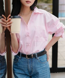 Petitle（プチレ）の「[ 低身長向けサイズ ] ベーシックオーバーシャツ（シャツ/ブラウス）」