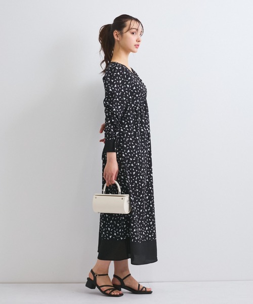 QUEENS COURT(クイーンズコート)の「ジオメトリックハートプリントワンピース≪手洗い可能≫(ワンピース・レディース・ブラック/オフホワイト・M)」の19枚目の写真