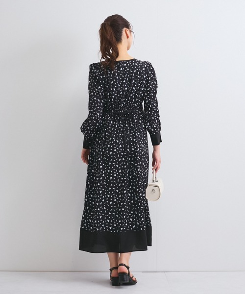 QUEENS COURT(クイーンズコート)の「ジオメトリックハートプリントワンピース≪手洗い可能≫(ワンピース・レディース・ブラック/オフホワイト・M)」の20枚目の写真