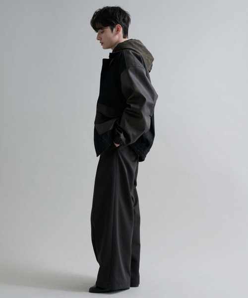 epnok（エプノック）の「ヘビーウェイトダブルジップフーディー（パーカー・メンズ・杢グレー/ブラック・SMALL/MEDIUM/LARGE）」の9枚目の写真