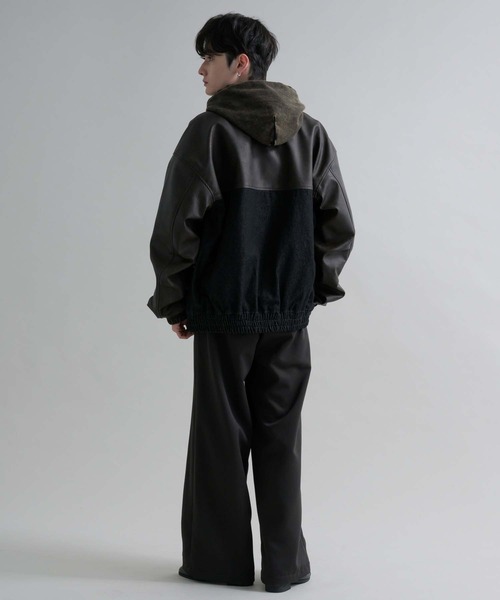 epnok（エプノック）の「ヘビーウェイトダブルジップフーディー（パーカー・メンズ・杢グレー/ブラック・SMALL/MEDIUM/LARGE）」の10枚目の写真