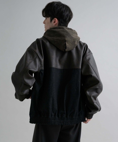 epnok（エプノック）の「ヘビーウェイトダブルジップフーディー（パーカー・メンズ・杢グレー/ブラック・SMALL/MEDIUM/LARGE）」の6枚目の写真