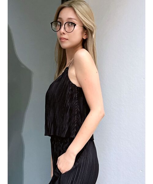 Bibiy キャミソール AILYサテンシルクキャミソールA (ライトゴールド/ピーコック