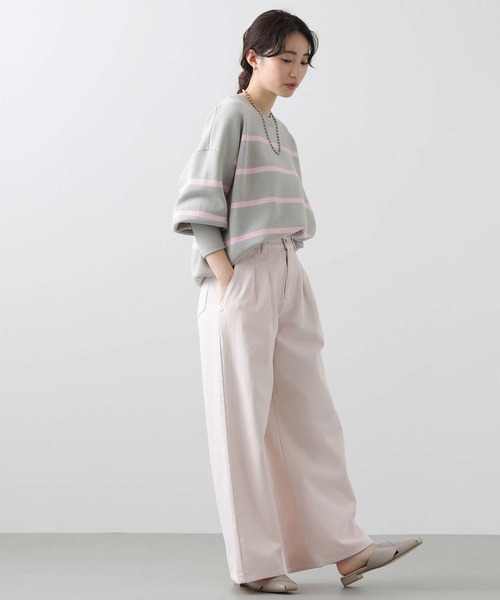 Gready Brilliant（グレディブリリアン）の「２タックワイドデニム（デニムパンツ・レディース・ブルー系/ピンク/オフホワイト・38）」の17枚目の写真