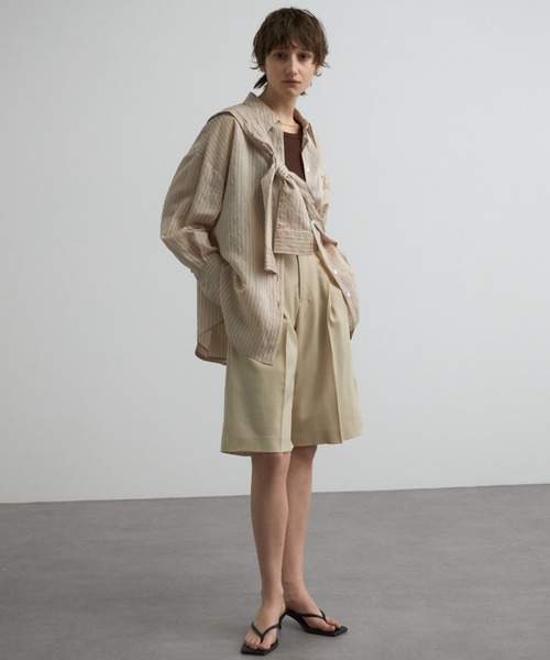 CREDONA（クレドナ）の「PRIMO MULCH SHIRTS/プリモマルチシャツ（シャツ/ブラウス・レディース・ブルー/ホワイト/ベージュ・FREE）」の22枚目の写真