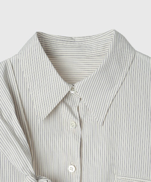 CREDONA（クレドナ）の「PRIMO MULCH SHIRTS/プリモマルチシャツ（シャツ/ブラウス・レディース・ブルー/ホワイト/ベージュ・FREE）」の13枚目の写真