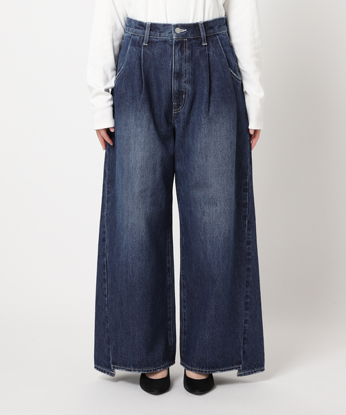 JOURNAL STANDARD（ジャーナルスタンダード）の「《追加2》2タックワイドデニムパンツ（デニムパンツ・レディース・サックスブルー/ブルー系その他・36/38）」の15枚目の写真