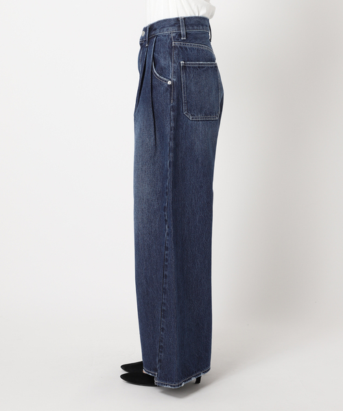 JOURNAL STANDARD（ジャーナルスタンダード）の「《追加2》2タックワイドデニムパンツ（デニムパンツ・レディース・サックスブルー/ブルー系その他・36/38）」の14枚目の写真