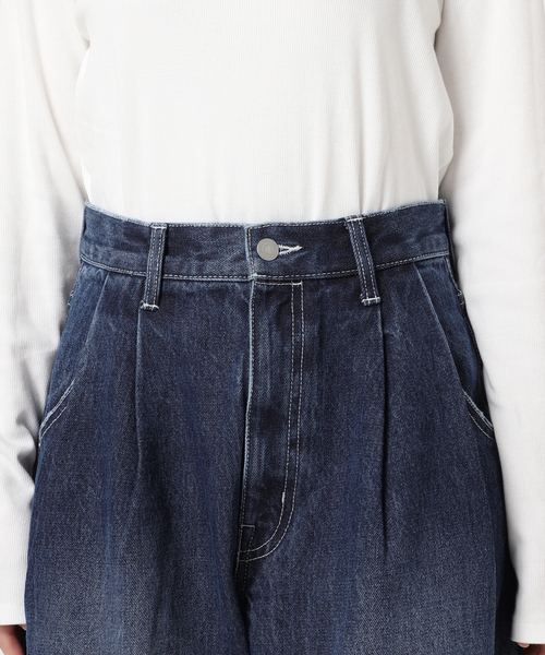 JOURNAL STANDARD（ジャーナルスタンダード）の「《追加2》2タックワイドデニムパンツ（デニムパンツ・レディース・サックスブルー/ブルー系その他・36/38）」の12枚目の写真