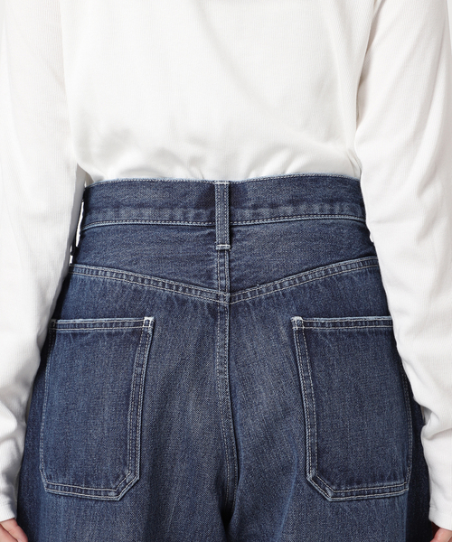 JOURNAL STANDARD（ジャーナルスタンダード）の「《追加2》2タックワイドデニムパンツ（デニムパンツ・レディース・サックスブルー/ブルー系その他・36/38）」の11枚目の写真