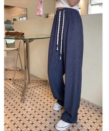 ポリエステルワイドパンツ