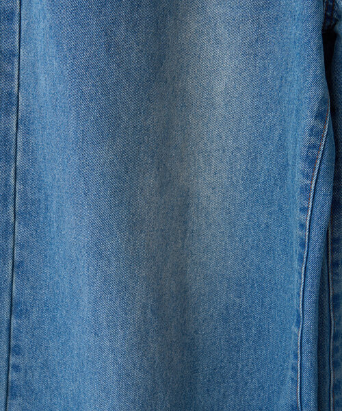 DISCOAT（ディスコート）の「【サイズ追加！/ユニセックス】デニムタックワイドパンツ（デニムパンツ・レディース・ブラック/ブルー/サックスブルー・MEDIUM/LARGE/SMALL）」の6枚目の写真