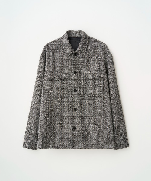 FANCY TWEED SHIRT JACKET（ブルゾン）｜Juha（ユハ）のファッション