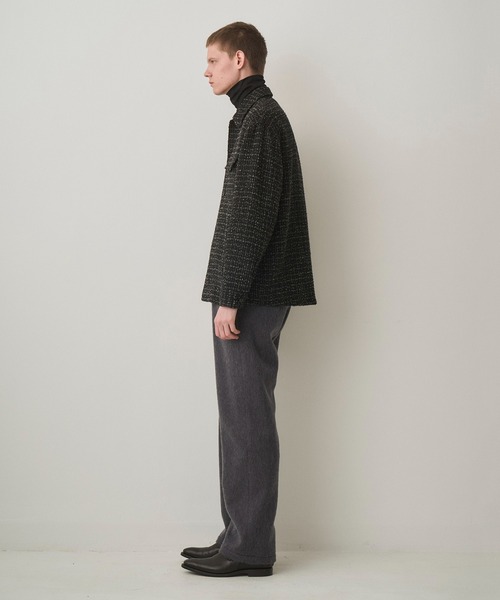 Juha(ユハ)の「FANCY TWEED SHIRT JACKET(ブルゾン・メンズ・ブラック/グレー・3/4)」の8枚目の写真