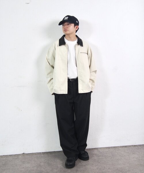 WHO'S WHO gallery(フーズフーギャラリー)の「【セットアップ対応】BLESSYOU TRタックワイドパンツ(スラックス・メンズ・ブラック/グレー/ベージュ・FREE)」の9枚目の写真