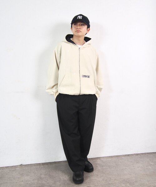 WHO'S WHO gallery(フーズフーギャラリー)の「【セットアップ対応】BLESSYOU TRタックワイドパンツ(スラックス・メンズ・ブラック/グレー/ベージュ・FREE)」の10枚目の写真