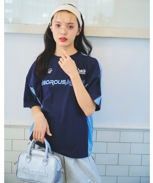 LOVETOXIC(ラブトキシック)の「【LTXC】【吸水速乾/さらさら】キリカエゲームT(Tシャツ/カットソー・キッズ・オフホワイト/ブラック/ピンク/ネイビー・L:160cm/S:140cm/M:150cm)」の3枚目の写真