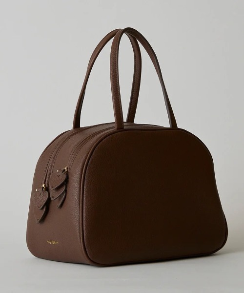 HASHIBAMI（ハシバミ）の「HASHIBAMI/ハシバミ/アローラウンドバッグ【Ha-2410-310】（トートバッグ・レディース・ブラック/ブラウン・F）」の2枚目の写真