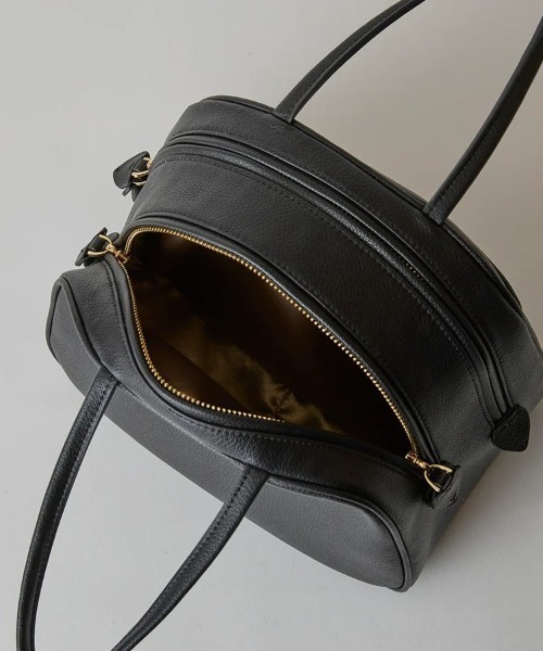 HASHIBAMI（ハシバミ）の「HASHIBAMI/ハシバミ/アローラウンドバッグ【Ha-2410-310】（トートバッグ・レディース・ブラック/ブラウン・F）」の6枚目の写真