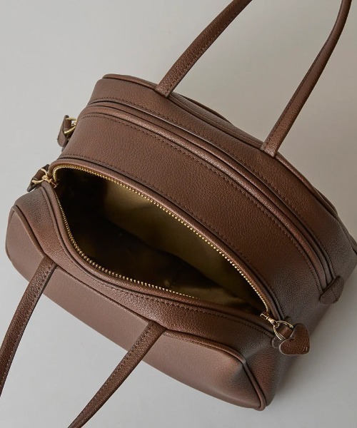 HASHIBAMI（ハシバミ）の「HASHIBAMI/ハシバミ/アローラウンドバッグ【Ha-2410-310】（トートバッグ・レディース・ブラック/ブラウン・F）」の8枚目の写真