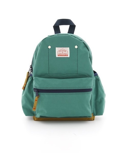 Ocean&Ground（オーシャン&グラウンド）の「DAYPACK GOODAY（バックパック/リュック・キッズ・グリーン/ラベンダー/マスタード/エメラルド/ブルー/ピンク/オレンジ/ターコイズブルー/ライトピンク/ローズ/ライトパープル/ダークネイビー/サーモンピンク/ダークグリーン/ブラック/カーキ/レッド/ネイビー/ベージュ・X-SMALL/SMALL/MEDIUM）」の7枚目の写真