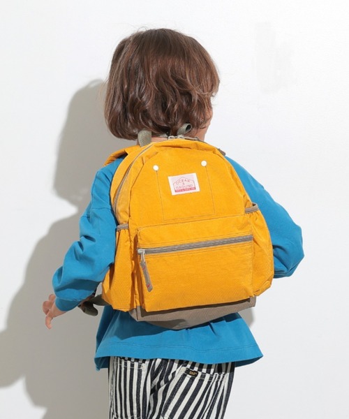 Ocean&Ground（オーシャン&グラウンド）の「DAYPACK GOODAY（バックパック/リュック・キッズ・グリーン/ラベンダー/マスタード/エメラルド/ブルー/ピンク/オレンジ/ターコイズブルー/ライトピンク/ローズ/ライトパープル/ダークネイビー/サーモンピンク/ダークグリーン/ブラック/カーキ/レッド/ネイビー/ベージュ・X-SMALL/SMALL/MEDIUM）」の14枚目の写真