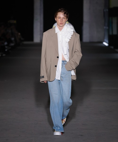 MSGM(エムエスジーエム)の「ドローストリングウエスト デニムパンツ(デニムパンツ・レディース・ライトブルー・38)」の6枚目の写真